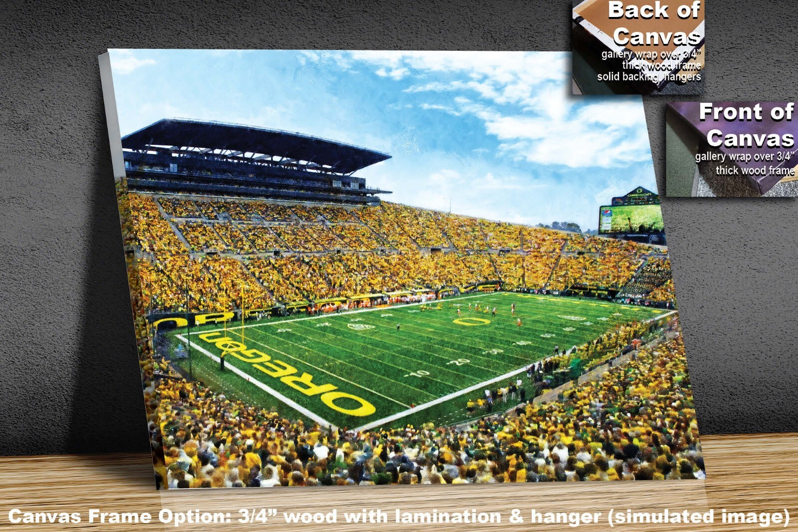 Oregon Football Autzen Stadium NCAA College Football Oregon Ducks 2MC1 Art Rich image Art