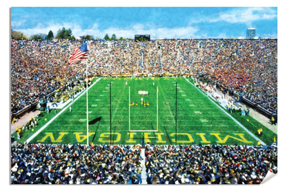 Michigan Stadium The Big House Wolverines NCAA Football 1MC1 Art Field College Rich image Art