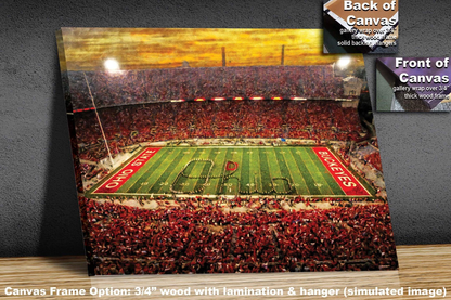 OSU Football Ohio Stadium Buckeyes NCAA College Football 1MC1 Art Rich image Art