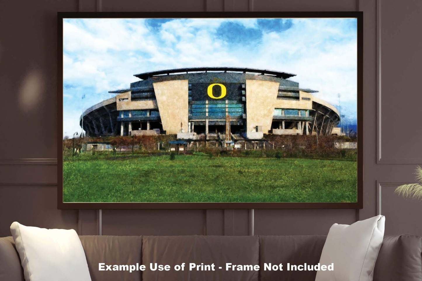 Oregon Ducks Autzen Stadium NCAA College Football 1MC1 Art Oregon Football Rich image Art