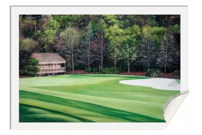 Augusta National Golf Hole 11 White Dogwood PGA 11Ri2 Painting Wall Art Print 40x60in PolyCanvas Rolled Rich image Art