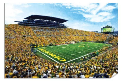 Oregon Football Autzen Stadium NCAA College Football Oregon Ducks 2MC1 Art 13x19in Matte Paper Print Rich image Art